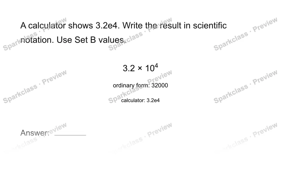 Interpret calculator notation — page 1