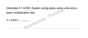 Multiply with place value — Grade 4 problem preview