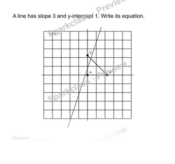 Write an equation from a graph — Grade 8 problem preview