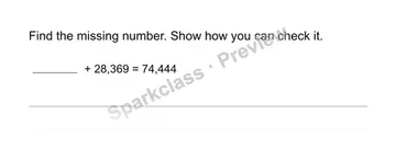 Find a missing quantity — Grade 4 problem preview