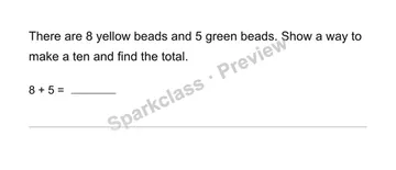 Make a ten story — Grade 1 problem preview