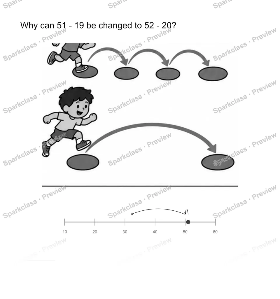 Explain a subtraction — page 1