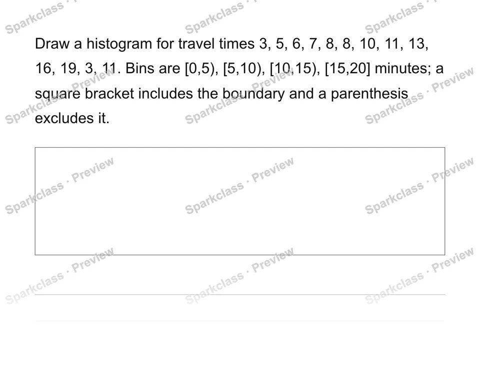 Construct and interpret equal-width histograms — page 1