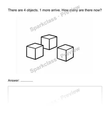 Represent joining and separating — Kindergarten problem preview