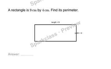 Find perimeter — Grade 7 problem preview