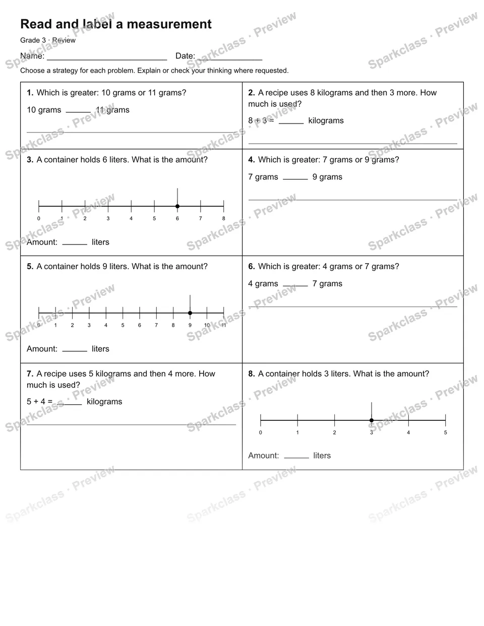 Read and label a measurement — Review — page 1