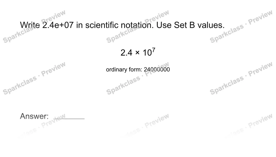 Read scientific notation — page 1