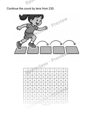 Skip-count by tens — Grade 2 problem preview