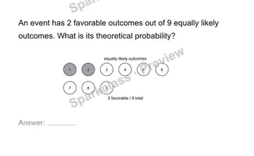 Find theoretical probability — Grade 7 problem preview