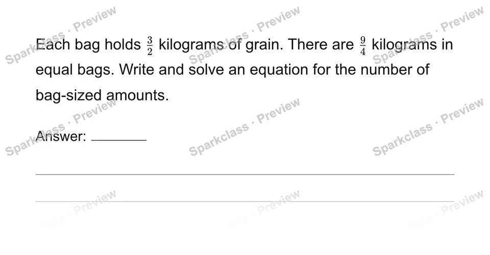 Solve multiplicative one-step equations — page 1