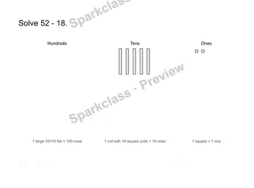 Subtract in parts — Grade 1 problem preview