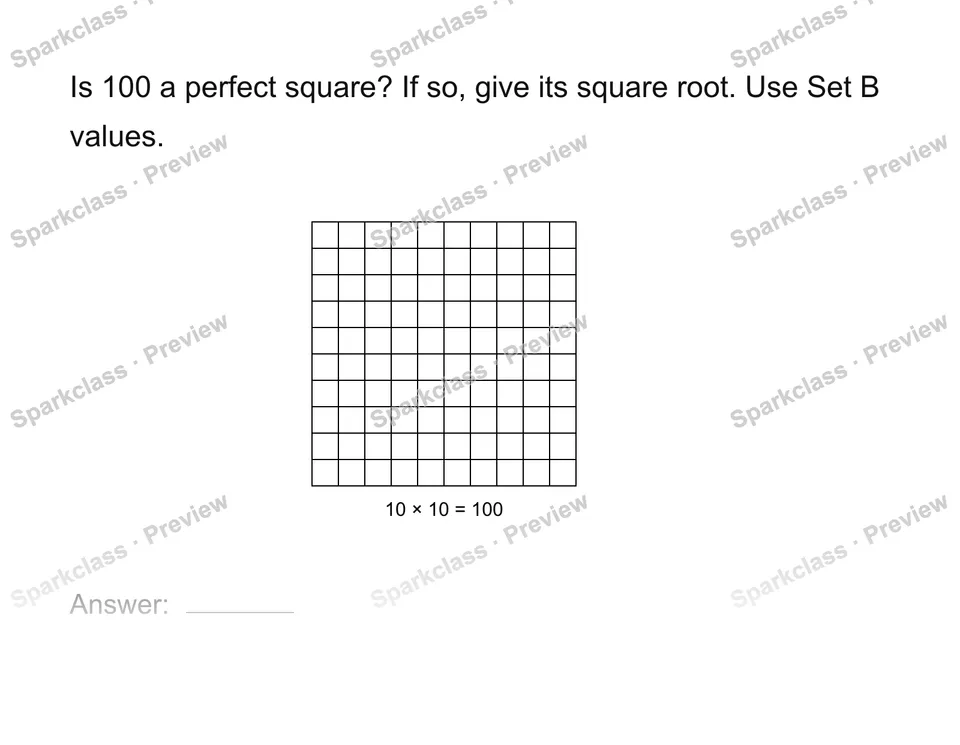 Identify perfect squares — page 1