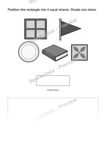 Make equal shares — Grade 2 problem preview