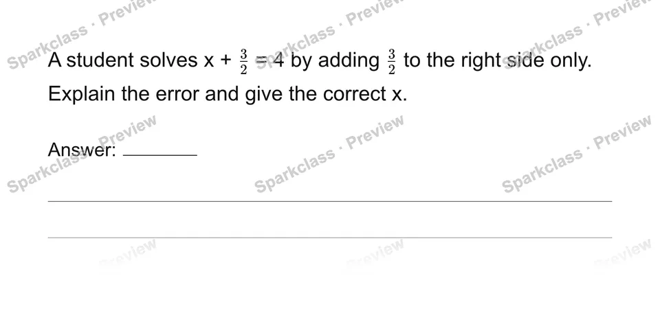 Solve additive one-step equations — page 1