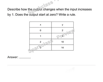 Identify dependent and independent variables — Grade 6 problem preview