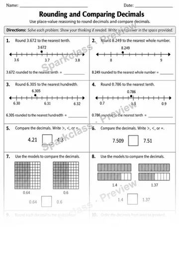 5.NBT.A.2 · 2 Decimal Place Value Variant 02 Lowcoverage — Grade 5 worksheet preview