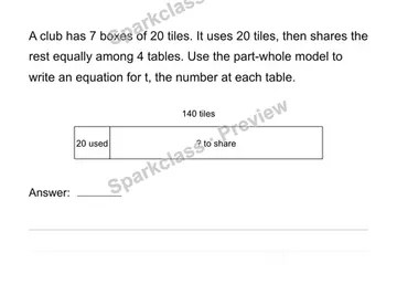 Model a multistep plan — Grade 4 problem preview