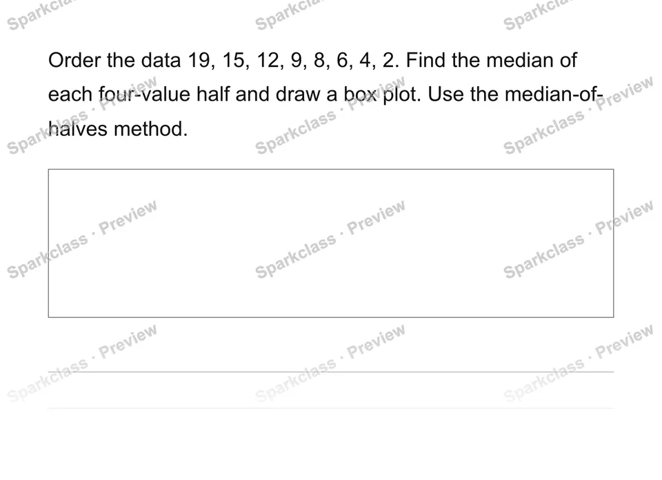 Use box plots, quartiles and interquartile range — page 1