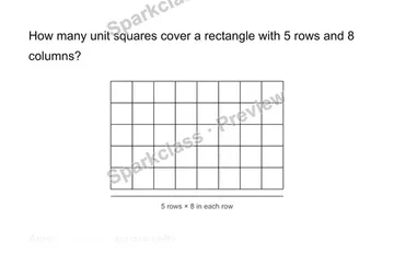 Count unit squares — Grade 3 problem preview