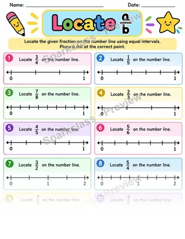 Locate A Over B — Grade 3 worksheet preview