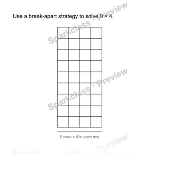 Distributive property — Grade 3 problem preview