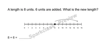 Use a length number line — Grade 2 problem preview